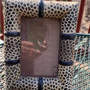 Leopard Print Picture Frame- raised pattern